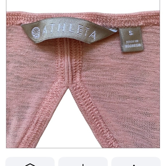 Athleta Light Pink Sporty Tank Top size small - Picture 5 of 6